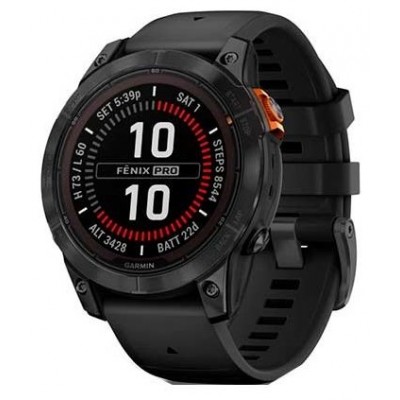 SMARTWATCH GARMIN GPS FENIX 7 PRO SOLAR GREY-BLAC