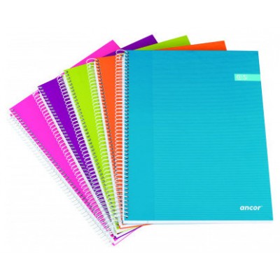 CUADERNO TAPA FORRADA A4 CUADROS 120 HOJAS 70G SURTIDO MODA CLASSIC STRIPES ANCOR 040050 (MIN8) (Espera 4 dias)