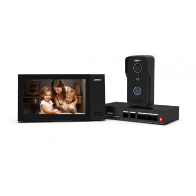 Dahua Technology DHI-VTO2111D-P-S3 sistema de intercomunicaci&oacute;n de video 2 MP 17,8 cm (7") Negro (Espera 4 dias)