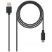 CABLE USB 2.0 3A TIPO USB-CM-AM NEGRO 1.0M NANOCABLE