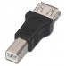 USB 2.0, A-H/B-M, Negro