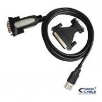 CONVERTIDOR USB A SERIE TIPO AM-RS232 DB9M DB25M 18 M