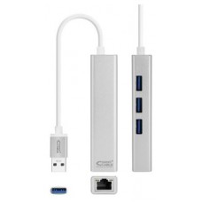 CONVERTIDOR USB 3.0 A ETHERNET GIGABIT + 3XUSB 3.0