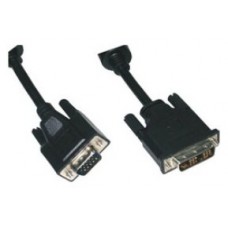 DVI A - SVGA, 3m, Negro