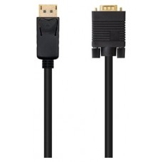 CABLE CONVERSOR DP A VGA DPM - VGAM NEGRO 5.0 M