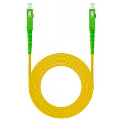 CABLE FIBRA SC/APC-SC/APC MONOMODO LSZH AMARI.120M