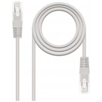 CABLE RED LATIGUILLO RJ45 CAT.5E UTP AWG24,0.3M GRIS NANOCABLE (Espera 4 dias)