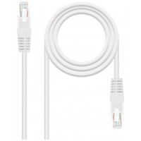 CABLE RED LATIGUILLO RJ45 CAT.5E UTP AWG24 BLANCO 0.5