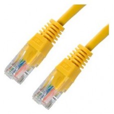 RJ-45, Cat5e, UTP, AWG 24, Amarillo, 1m