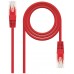 CABLE RED LATIGUILLO RJ45 CAT.5E UTP AWG24 ROJO 2.0 M