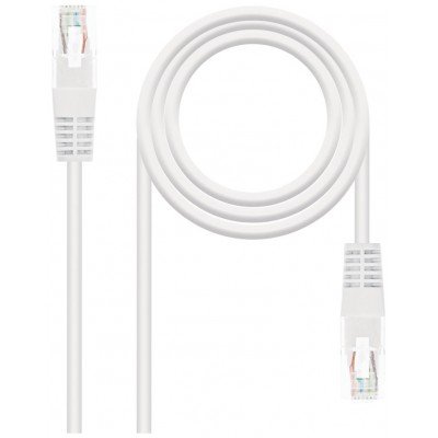 CABLE RED LATIGUILLO RJ45 CAT.6 UTP AWG24 BLANCO 25 CM