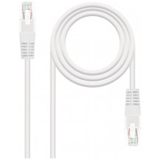 CABLE RED LATIGUILLO RJ45 CAT.6 UTP AWG24, 0.30M BLANCO NANOCABLE (Espera 4 dias)