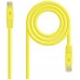 CABLE DE RED LATIGUILLO RJ45 UTP CAT6A AWG24 LSZH 0.25 M AMARILLO NANOCABLE (Espera 4 dias)