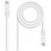 CABLE RED LATIGUILLO RJ45 CAT.6A LSZH UTP AWG24, 0.30M BLANCO NANOCABLE (Espera 4 dias)