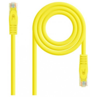 CABLE DE RED LATIGUILLO RJ45 UTP CAT6A AWG24 LSZH 0.30 M AMARILLO NANOCABLE (Espera 4 dias)