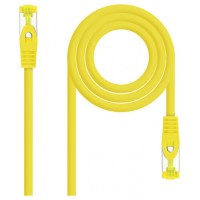 CABLE DE RED LATIGUILLO RJ45 SFTP CAT6A AWG26 0.5 M AMARILLO NANOCABLE (Espera 4 dias)