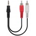 Nanocable - Cable audio estereo, Jack 3.5/M-2xRCA/M,