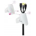 Nanocable Organizador cables flex. 25mm 3 M Blanco
