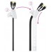 Nanocable Organizador cables flex. 25mm 3 M Blanco