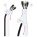 Nanocable Organizador cables flex. 25mm 3 M Blanco