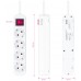REGLETA 4 SALIDAS NANOCABLE C/INTERRUPTOR C/PROTEC