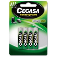 CEGASA PILA RECARGABLE HR03 800 MAH 1 2V BL.4 UDS