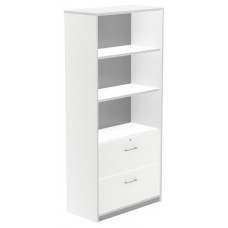 ARMARIO ALTO CARPETERO 195X90X45 ESTRUCTURA BLANCA/FRONTALES BLANCO ROCADA 1102AW04 (Espera 4 dias)