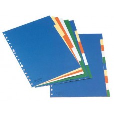 SEPARADOR DE POLIPROPILENO CON 10 POSICIONES FORMATO A4 COLORES VIVOS ESSELTE 11710 (Espera 4 dias)