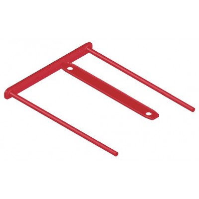 PACK 100 FASTENER METAL FLEXIBLE D-CLIP ROJO BANKERS BOX 1189301 (Espera 4 dias)