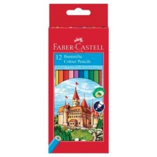 ESTUCHE 12 LAPICES COLORES HEXAGONALES HT FABER CASTELL 120112 (Espera 4 dias)