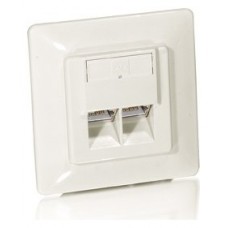 KIT 5UDS ROSETA EMPOTRABLE CAT.6 2 PUERTOS RJ45