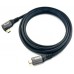 Equip Cable USB-C 2.0 Macho Macho Acodado 90° 100W Con Chip E-Mark Color Negro 3.0m Malla algodon trenzado Carcasa Conector Aluminio