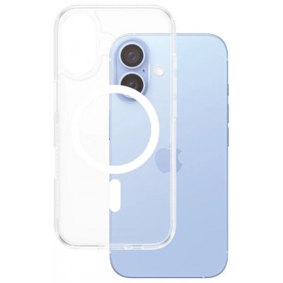 PanzerGlass Case con White MagSafe iPhone 16