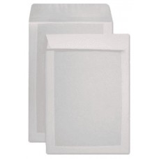 CAJA 125 BOLSAS FOLIO PROLONGADO (260X360) OFFSET BLANCO 120 G.CARTOSAM RESPALDO CARTÓN 450 GRS. AUTOADHESIVO TIRA SILICONA SAM 149074 (Espera 4 dias)