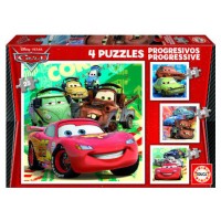 PUZZLE PROGRESIVOS CARS 2 12-16-20-25 DE 3-5 AÑOS EDUCA BORRAS 14942 (Espera 4 dias)