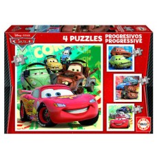 PUZZLE PROGRESIVOS CARS 2 12-16-20-25 DE 3-5 AÑOS EDUCA BORRAS 14942 (Espera 4 dias)