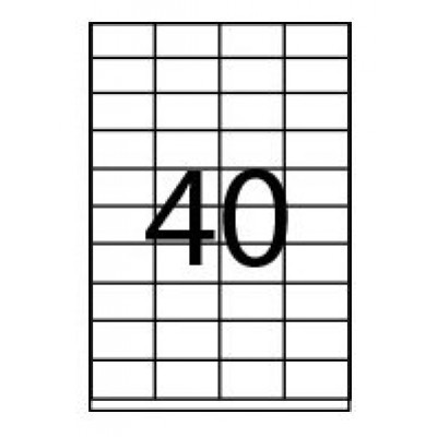 CAJA 100 HOJAS ETIQUETAS ADHESIVAS ILC BLANCA 52,5X29,7 FABRISA 15296 (Espera 4 dias)