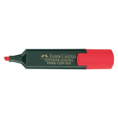 MARCADOR FLUOR TEXTLINER ROJO FABER CASTELL 154821 (MIN10) (Espera 4 dias)