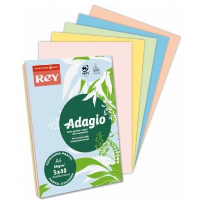 PAQUETE 500H PAPEL 80GR A4 AMARILLO PALIDO ADAGIO 156220 (MIN5) (Espera 4 dias)