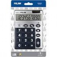 MILAN CALCULADORA AZUL SILVER 10 DIGITOS DUAL BLISTER