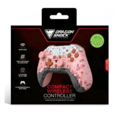 DRAGONSHOCK - POPTOP COMPACT BT WIRELESS CONTROLLER PINK CUBE FOR PC & MOBILE/ COMPATIBLE NINTENDO SWITCH & SWITCH 2 (Espera 4 dias)