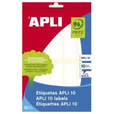 APLI 01643 etiqueta autoadhesiva Rectángulo Permanente Blanco 100 pieza(s) (Espera 4 dias)