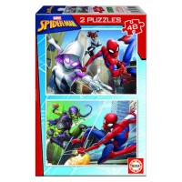 PUZZLE 2x48 SPIDER-MAN DE 4-6 AÑOS EDUCA BORRAS 18099 (Espera 4 dias)