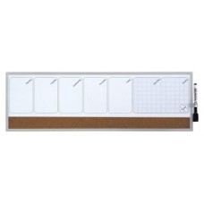 ORGANIZADOR SEMANAL MAGNETICO+TABLERO CORCHO HORIZONTAL 585x190MM NOBO 1903780 (Espera 4 dias)