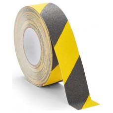 ROLLO CINTA DE SEGURIDAD ADHESIVA ANTIDESLIZANTE 50MMX18,3METROS NEGRO/AMARILLO TARIFOLD 197604 (Espera 4 dias)