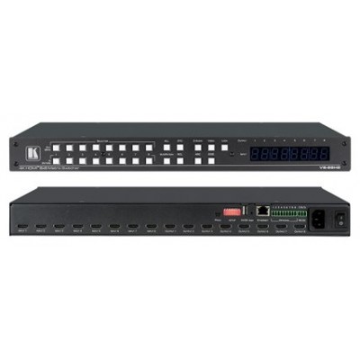 KRAMER VS-88H2 8X8 4K HDR HDCP 2.2 MATRIX SWITCHER WITH DIGITAL AUDIO ROUTING (Espera 4 dias)