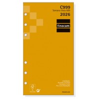 RECAMBIO ANUAL 2026 C999 CLASSIC609 94X171MM SEMANA VISTA HORIZONTAL FINOCAM 201260026 (Espera 4 dias)