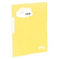 CARPETA SOLAPAS SOFT POLIPROPILENO C/ETIQUETA Y GOMA AMARILLO CARCHIVO 20160120 (Espera 4 dias)