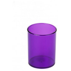 CUBILETE DE PLASTICO 78 MM. DIAMETRO X 100 MM. ALTO TRANSPARENTE VIOLETA FAIBO 205-58 (MIN10) (Espera 4 dias)