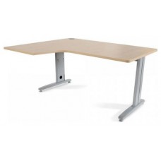 MESA DE OFICINA SERIE METAL FORMA L IZQUIERDA 160X120 GRIS / HAYA  ROCADA 2053AC01 (Espera 4 dias)